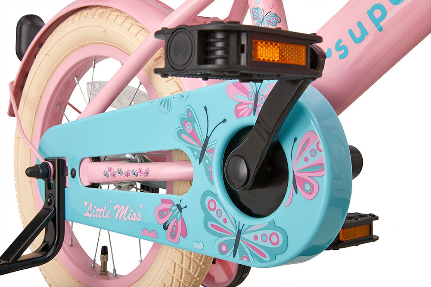 Vélo Enfant Supersuper Little Miss 14 Pouces Filles Rose