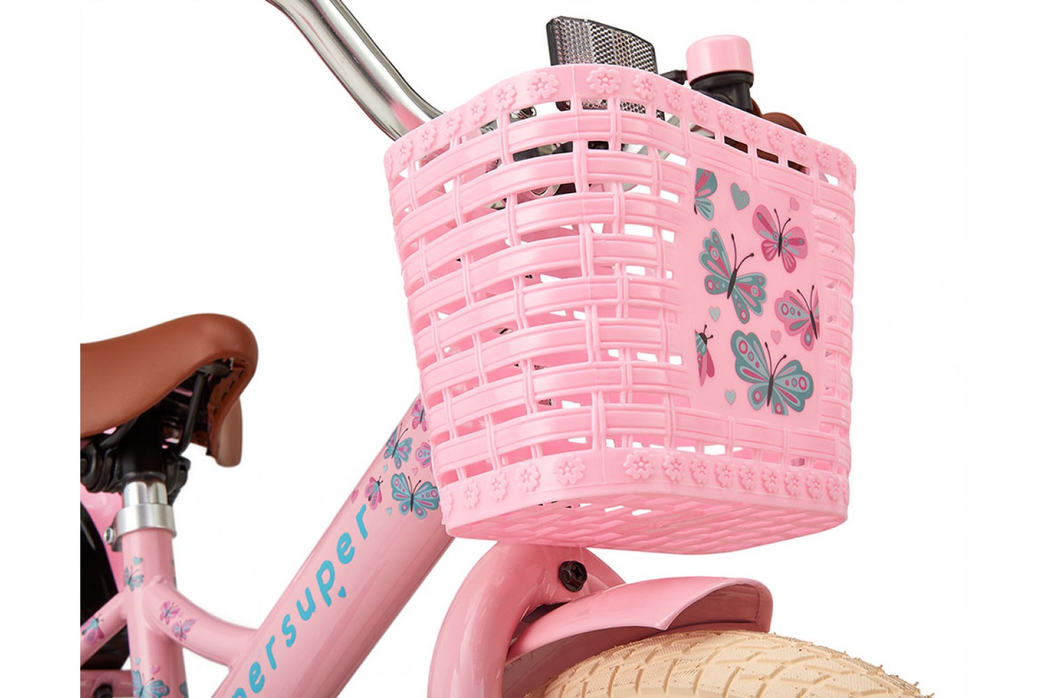 Vélo Enfant Supersuper Little Miss 14 Pouces Filles Rose