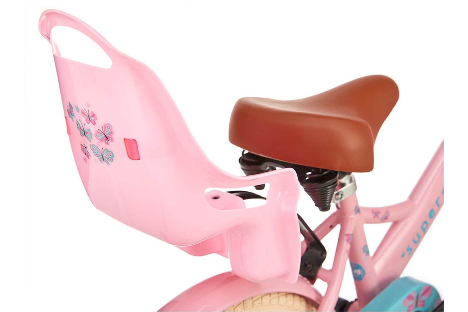 Vélo Enfant Supersuper Little Miss 14 Pouces Filles Rose