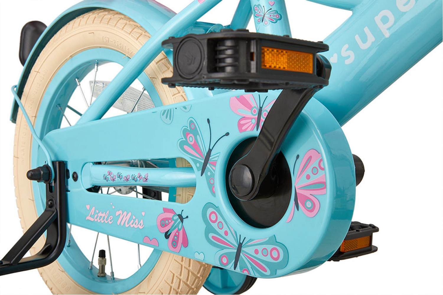 Vélo Enfant Supersuper Little Miss 14 Pouces Filles Turquoise