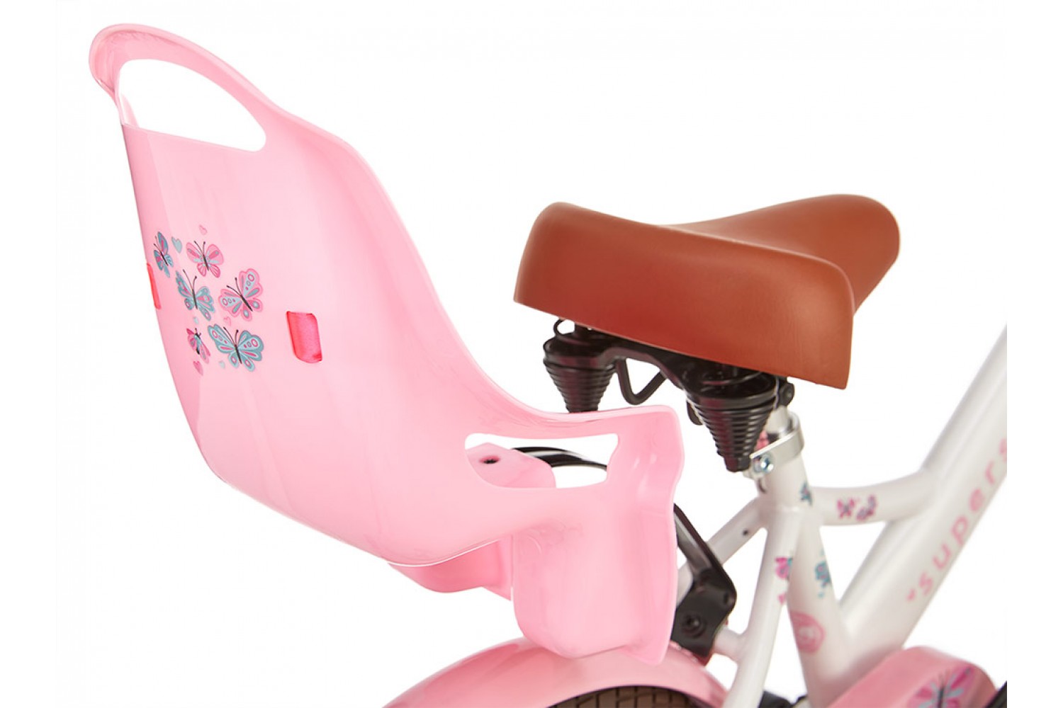 Vélo Enfant Supersuper Little Miss 14 Pouces Filles Blanc