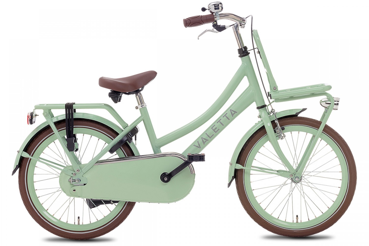 Vélo Hollandais Valetta Cargo 20 Pouces Filles Vert Pastel