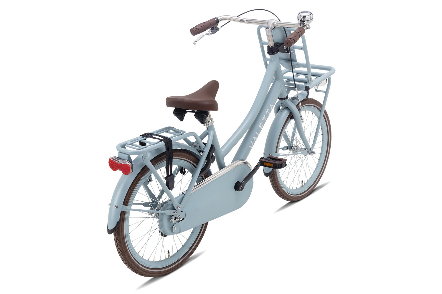 Vélo Hollandais Valetta Cargo 20 Pouces Filles Bleu Mat