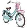 Vélo Hollandais Valetta Cargo 20 Pouces Filles Turquoise Rose