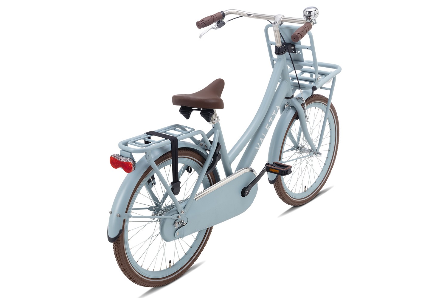 Vélo Hollandais Valetta Cargo 22 Pouces Filles Bleu Mat