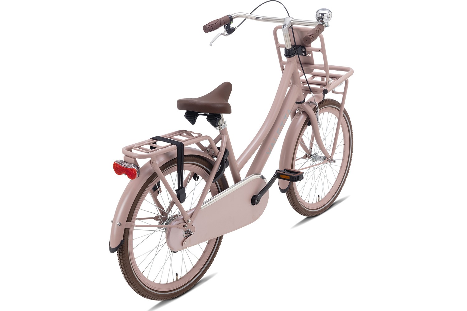 Vélo Hollandais Valetta Cargo 22 Pouces Filles Rose Mat