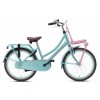 Vélo Hollandais Valetta Cargo 22 Pouces Filles Turquoise Rose