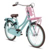 Vélo Hollandais Valetta Cargo 22 Pouces Filles Turquoise Rose