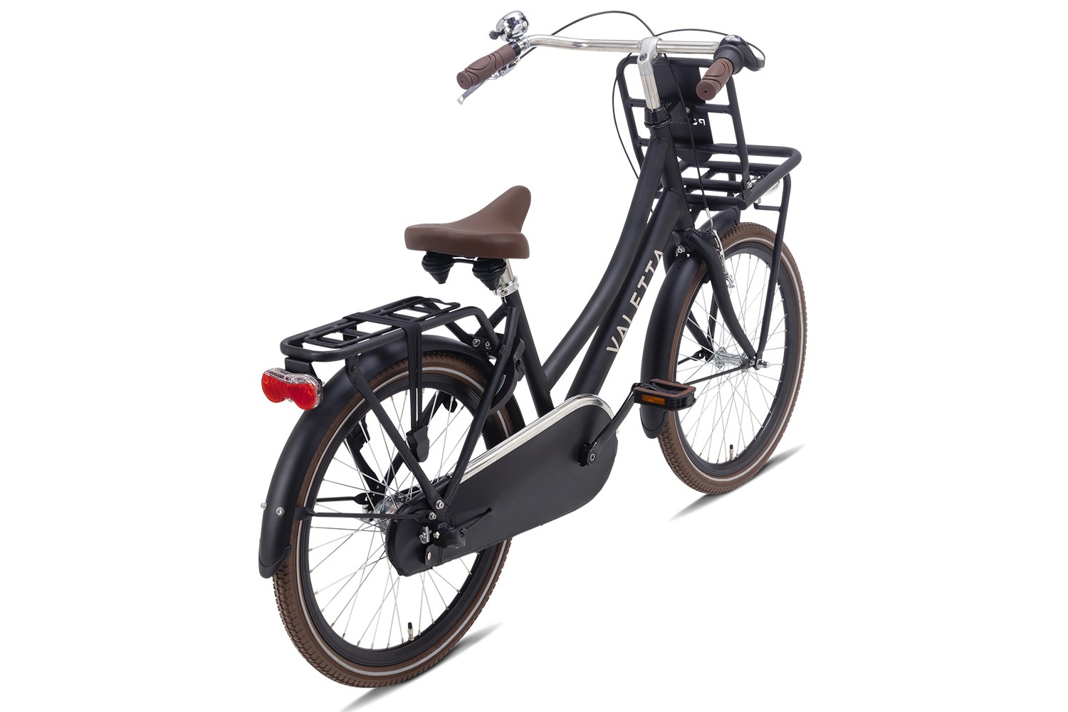 Vélo Hollandais Valetta Cargo N3 22 Pouces Filles Noir Mat