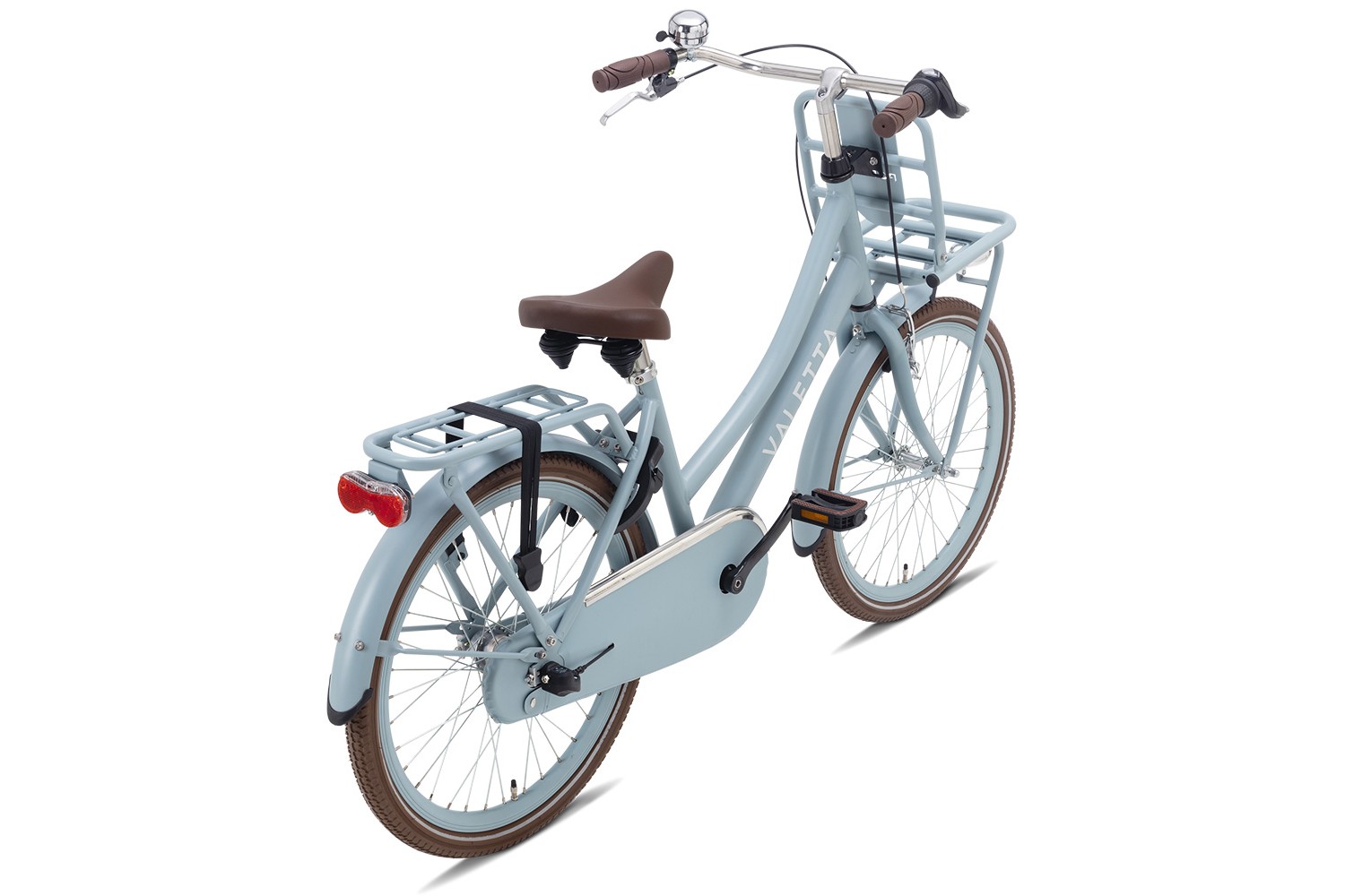 Vélo Hollandais Valetta Cargo N3 22 Pouces Filles Bleu Mat