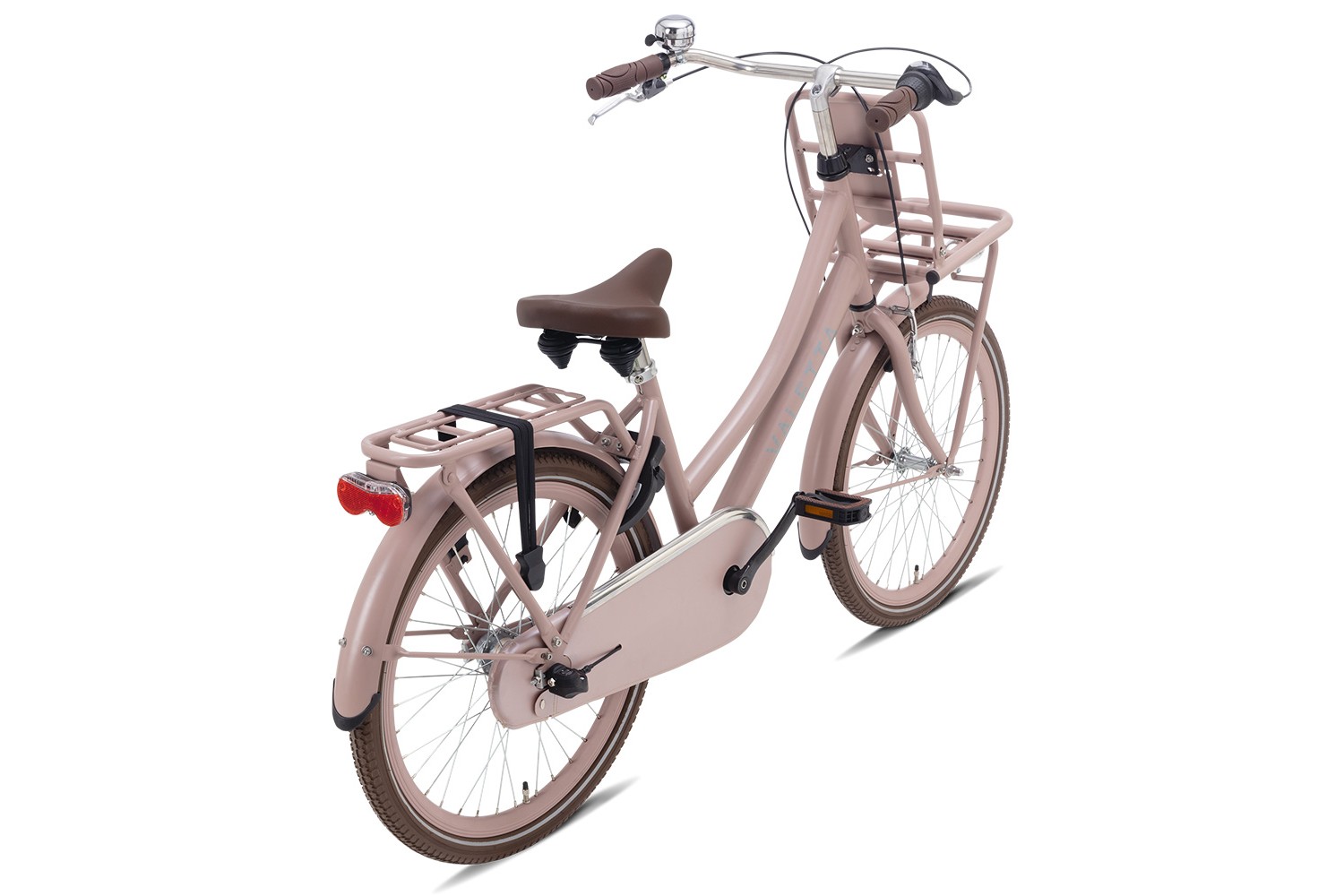 Vélo Hollandais Valetta Cargo N3 22 Pouces Filles Rose mat