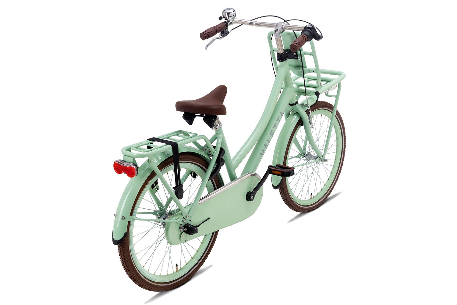 Vélo Hollandais Valetta Cargo N3 22 Pouces Filles Vert Pastel