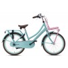 Vélo Hollandais Valetta Cargo N3 22 Pouces Filles Turquoise Rose