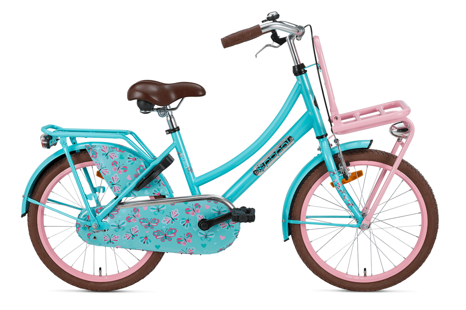 Popal Daily Dutch Basic Transport bike 20-inch girls Turquoise-pink Vélo Hollandais Popal Daily Dutch Basic 20 Pouces Filles Turquoise Rose
