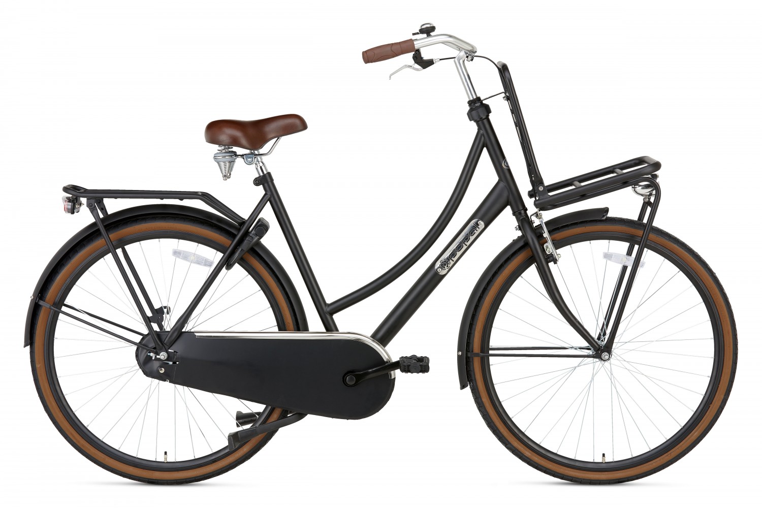 Popal Daily Dutch Basic Transport bike 28 inch 57cm dames Matt Black Vélo Hollandais Popal Daily Dutch Basic 28 Pouces Femmes 57cm Noir Mat